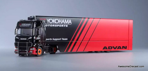 Star Model 1:64 Scania S730 V8 Car Carrier: Advan Livery