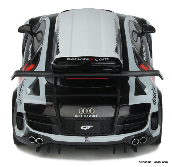 GT SPIRIT Audi R8 1/18 ミニカー 1/18 GT Spirit 2013 Audi R8 #10 Gumball 3000 Camo Black Body