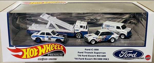 Hot Wheels Premium 1:64 Car Culture Diorama Ford Race Team