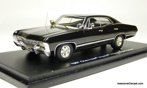 TSM Model 1:43 1967 Chevrolet Impala 4 Door Sport Sedan, Black
