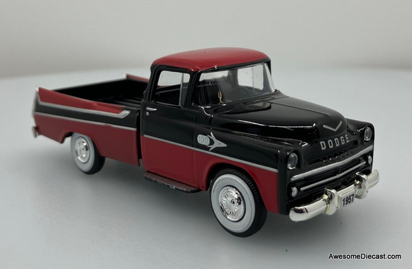 Denver Diecast 1:48 1957 Dodge Sweepside Pick-Up, Black/Red