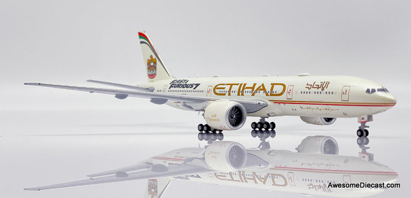 JC Wings 1:400 Boeing 777-200LR: Etihad Airways "Fast & Furious 7" (Reg #A6-LRE)