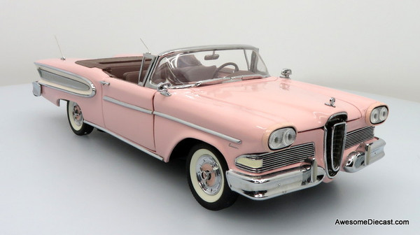 1958 Ford Edsel Citation Convertible - Pink 1:24 Diecast Model by Franklin Mint