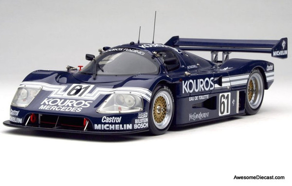 RARE!! Exoto 1:18 1987 Sauber-Mercedes C9 #61 “Kouros'’: 1000km of Spa