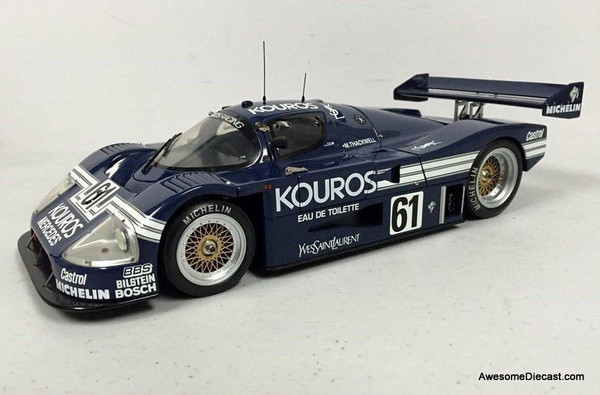 RARE!! Exoto 1:18 1987 Sauber-Mercedes C9 #61 “Kouros'': 1000km of Spa