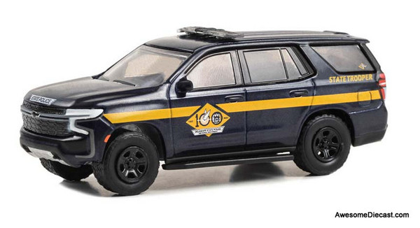 Greenlight 1:64 2023 Chevrolet Tahoe Police Pursuit Vehicle: Delaware State Police (Centennial Anniversary)