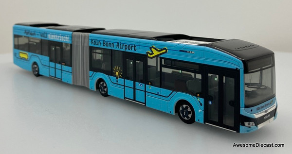 Rietze 1:87 MAN  Lion S City 18 E Articulated Bus: Cologne Airport Shuttle Bus