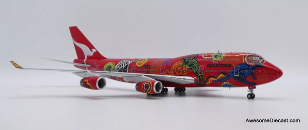 JC Wings 1:200 Boeing 747-400: Qantas Airways, Wunala Dreaming (Reg#H-OJB)