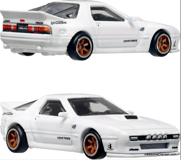 Hot Wheels 1:64 Premium 2004 Mazda Miata & Mazda RX7 FC Pandem