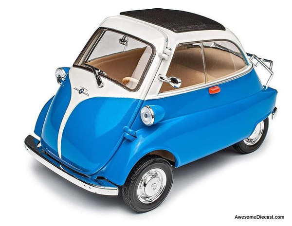 Welly 1:18 BMW Isetta, Blue/White