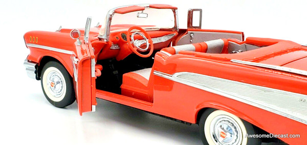 Franklin Mint 1:24 1957 Chevrolet Bel Air (Roof Down), Red