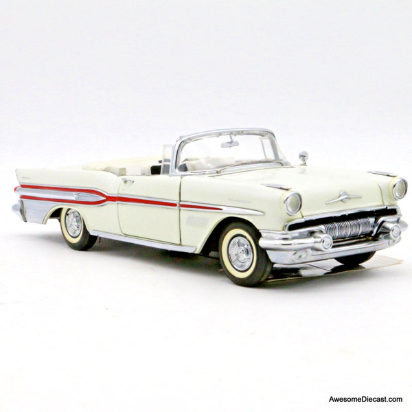 Franklin Mint 1:24 1957 Pontiac Bonneville Convertible, White