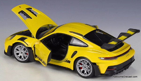 WELLY Porsche NEX イエロー Porsche 911 GT3 RS (992) Yellow NEX Models 1/24 Diecast