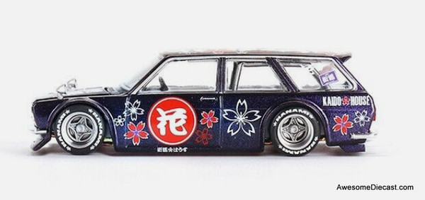 Mini GT (Kaido House) 1:64 Datsun 510 Wagon Hanami V3, Magic Purple