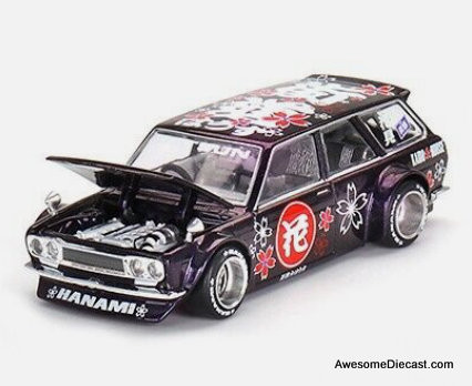 Mini GT (Kaido House) 1:64 Datsun 510 Wagon Hanami V3, Magic Purple