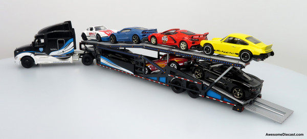 Peterbilt 579 w/ Car Hauler - 1:64 Diecast Car Carrier by