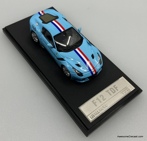Little Toys 1:64 Ferrari F12 TDF, Baby Blue