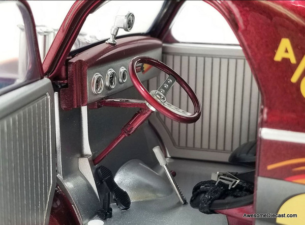 1940 Gasser - Acme Rocket Sled - Metallic Red - 1:18 Diecast Model