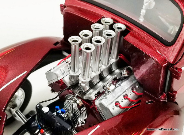 1940 Gasser - Acme Rocket Sled - Metallic Red - 1:18 Diecast Model