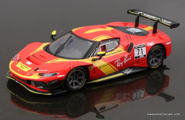 Burago 1:43 2023 Ferrari 296 GT3 #71, Red