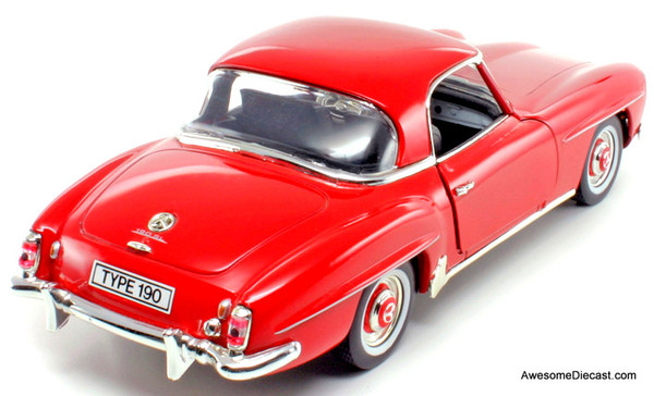 1955 Mercedes-Benz 190 SL Coupe Diecast Model, ERTL 1:18 - Red