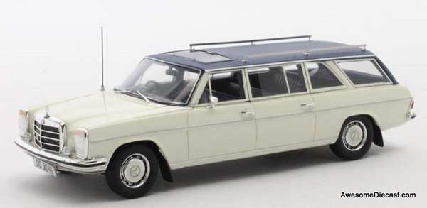 1971 Mercedes Benz W114 LWB Estate, White 1:43 Resin Cast Model by Matrix