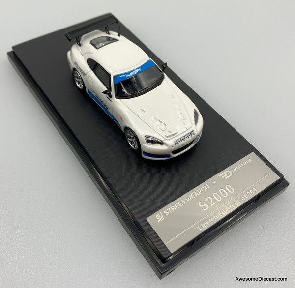 Honda S2000 Spoon Sports, Pearlescent White 1:64 Diecast Metal Car