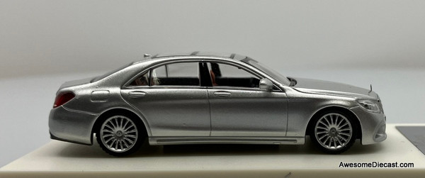 Mercedes Benz S65 AMG, Silver 1:64 Diecast Model Car by Fine