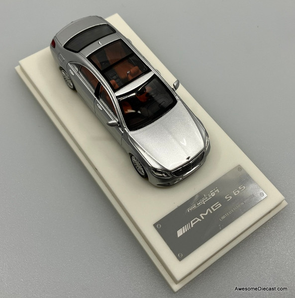 Mercedes Benz S65 AMG, Silver 1:64 Diecast Model Car by Fine
