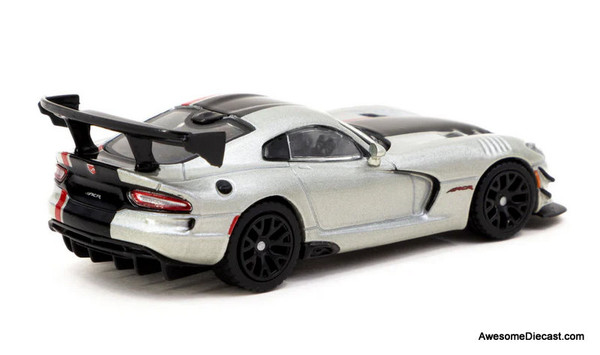 Dodge Viper ACR Extreme, Metallic Silver 1:64 Diecast Model Car by