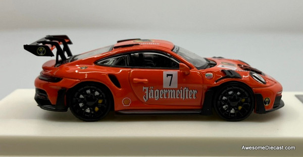 Porsche 911 (992) GT3 RS #7 Jagermeister Livery, Orange 1:64