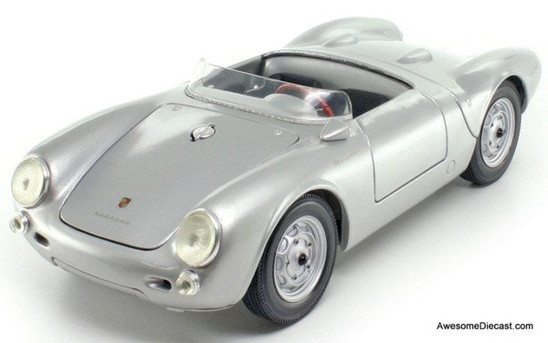 1955 Porsche 550 A Spyder - Silver - 1:18 Diecast Model by Maisto