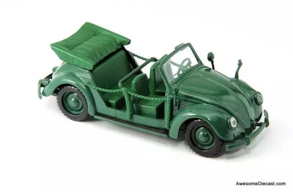 Volkswagen Cabrio Hebmuller - Green Military Police Convertible 1:43 Dicast Model by Sun Star