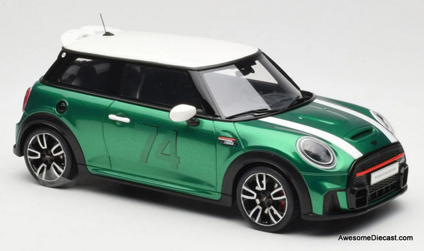 2023 Mini Cooper F56 JCW, Metallic Green 1:18 Resin Cast Model by Otto