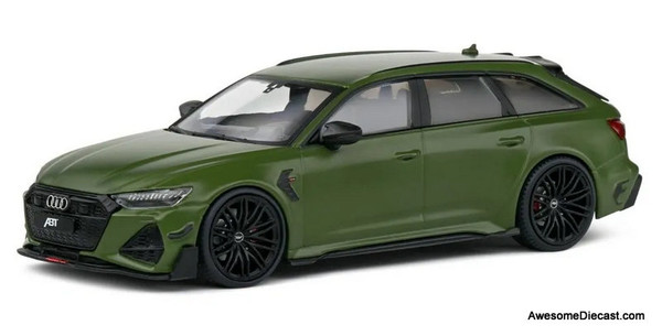 2022  ABT Audi RS6-R Avant Wagon, Olive Green 1:43 Diecast Model Car by Solido