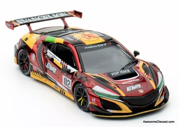 Honda NSX GT3 EVA RT Production Model #2 1:64 Diecast Model Car by Pop Race