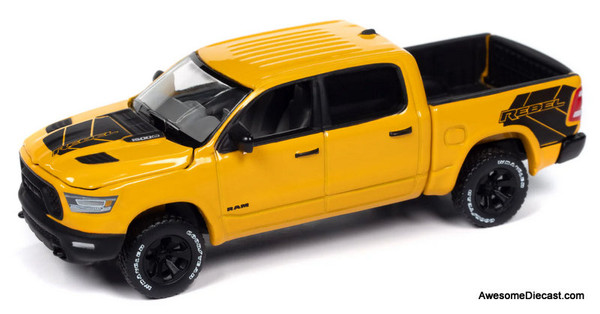 2023 Ram 1500 Rebel Havoc Edition, Baja Yellow 1:64 Diecast Model Truck by AutoWorld