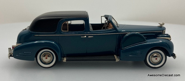 1938 Cadillac Series 75 Fleetwood Town Car, Metallic Blue/Black 1