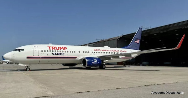 ジェミニジェッツ 1/400 ボーイング 737-800 トランプ　N917XA GeminiJets 737-800 Trump-Vance Campaign N917XA 1/400 [GJTRU2306]