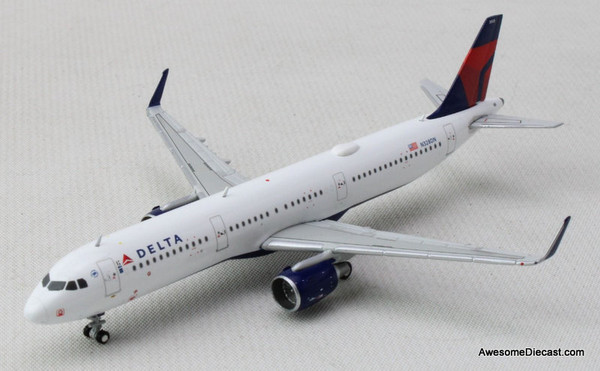Airbus A321: Delta Airlines (Reg #N328DN) 1:400 Diecast Model Plane by Gemini Jets