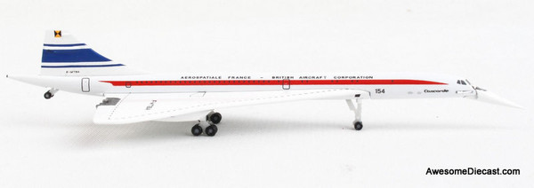 Concorde Aerospatiale/Bac (Reg #F-WTBA) 1:500 Diecast Model Plane
