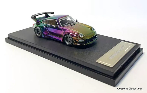 Porsche 993 RWB, Midnight Purple 1:64 Diecast Model Car by Star Model