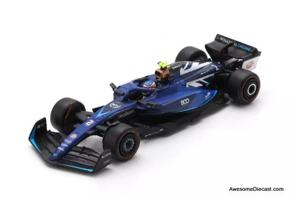 Williams F1 Fw45 #2 (800th GP) British Grand Prix 2023 Logan Sargeant 1:64 Resin Cast Model by Spark