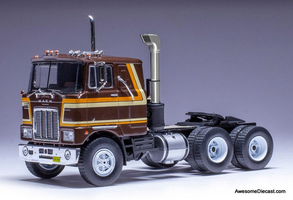 1977 Mack Series F COE Day Cab, Brown/Custom 1:43 Diecast Model Truck by IXO