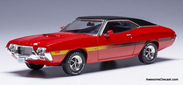 1972 Ford Gran Torino Sport, Red 1:43 Diecast Model Car by IXO