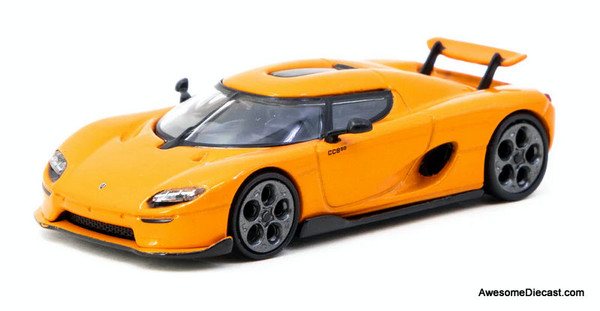 2022 Koenigsegg CC850, Orange 1:64 Diecast Model Car by Tarmac Works