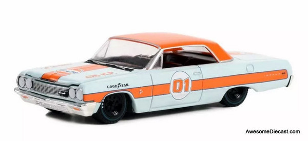 1964 Chevrolet Impala SS #1, Gulf Livery 1:64 Diecast Model Car by Greenlight