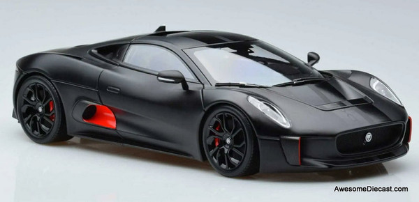2013 Jaguar C-X75, Satin Black 1:18 Diecast Model Car by Almost Real