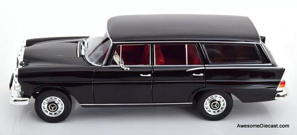 1966 Mercedes Benz 200 Universal Wagon, Black 1:18 Diecast Model