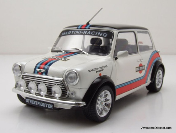 1998 Mini Cooper Sport, Pearlescent White/Martini Livery 1